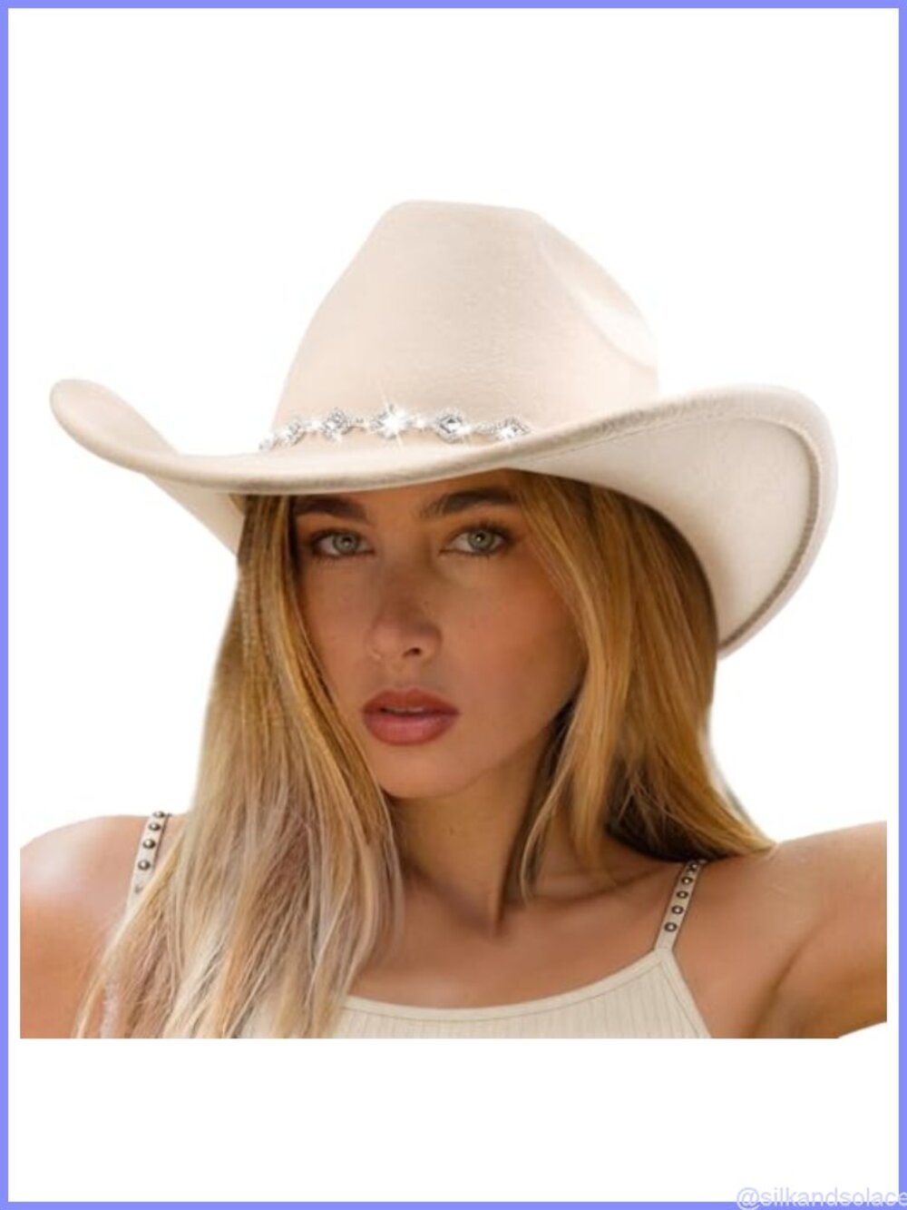 Unisex Wide Brim Felt Cowboy Hat Retro Fedora